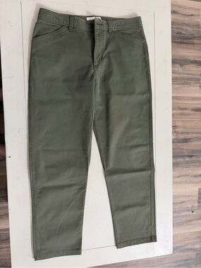 Nike Men's Olive Green Cotton Stretch Jeans
